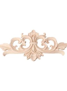 Wood Carved Corner Onlay Applique Frame Decoration Furniture