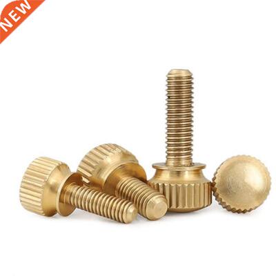 2-5PCS M3 M4 M5 M6 Hand Tighten Brass Knurled Screws Copper