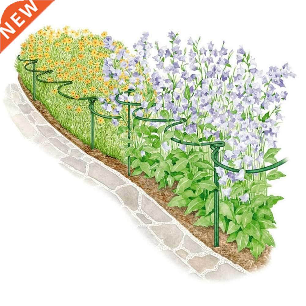 Plant Support Stake 10-Pack Half Round Metal Garden Plant Su