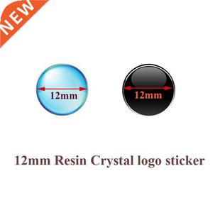 logo FOB 12mm Crystal Resin Epoxy key car diameter lot 5pcs