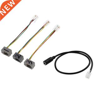 3pcs Mlae Adapter RJ9 for 3.5mm Wire with
