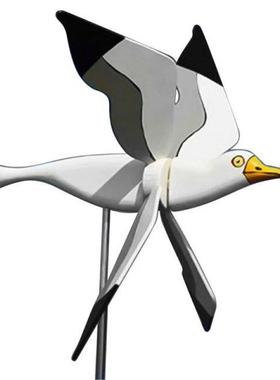 Asuka Series Seagulls Whirligig Windmill Garden Stake Flying