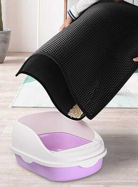 Cat Litter Box Mat Bed Double Layer Splash Proof Pet Rubbing