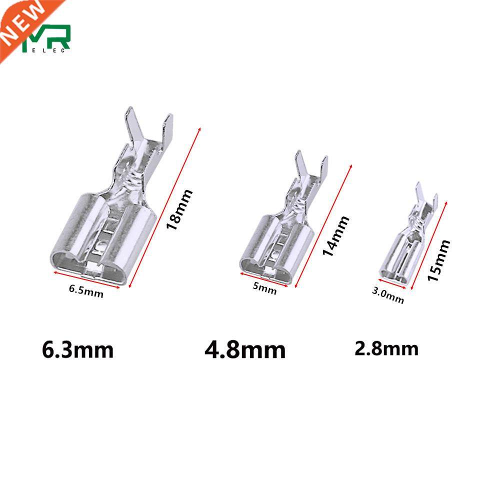 100pcs /25set Female Male Spade Crimp Terminals connector,