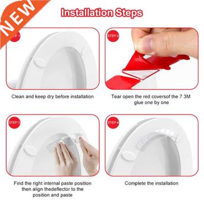 Pee Guard Urine Deflector Easily Paste to Standard Toilet Se