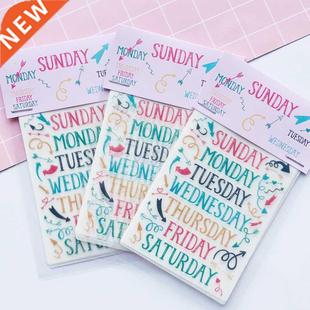 Stick Pack Decorative Paper Days Sunday Monday Sheets