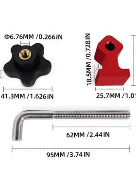 45/90° Carpenter's Square Rule L-Shaped Auxiliary Fixtur
