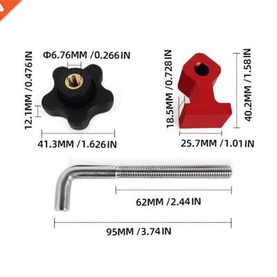 45/90° Carpenter's Square Rule L-Shaped Auxiliary Fixtur