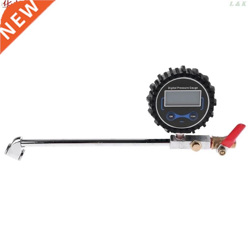 Dual Head Tire Inflator with Pressure Gauge 0-200PSI 适用于