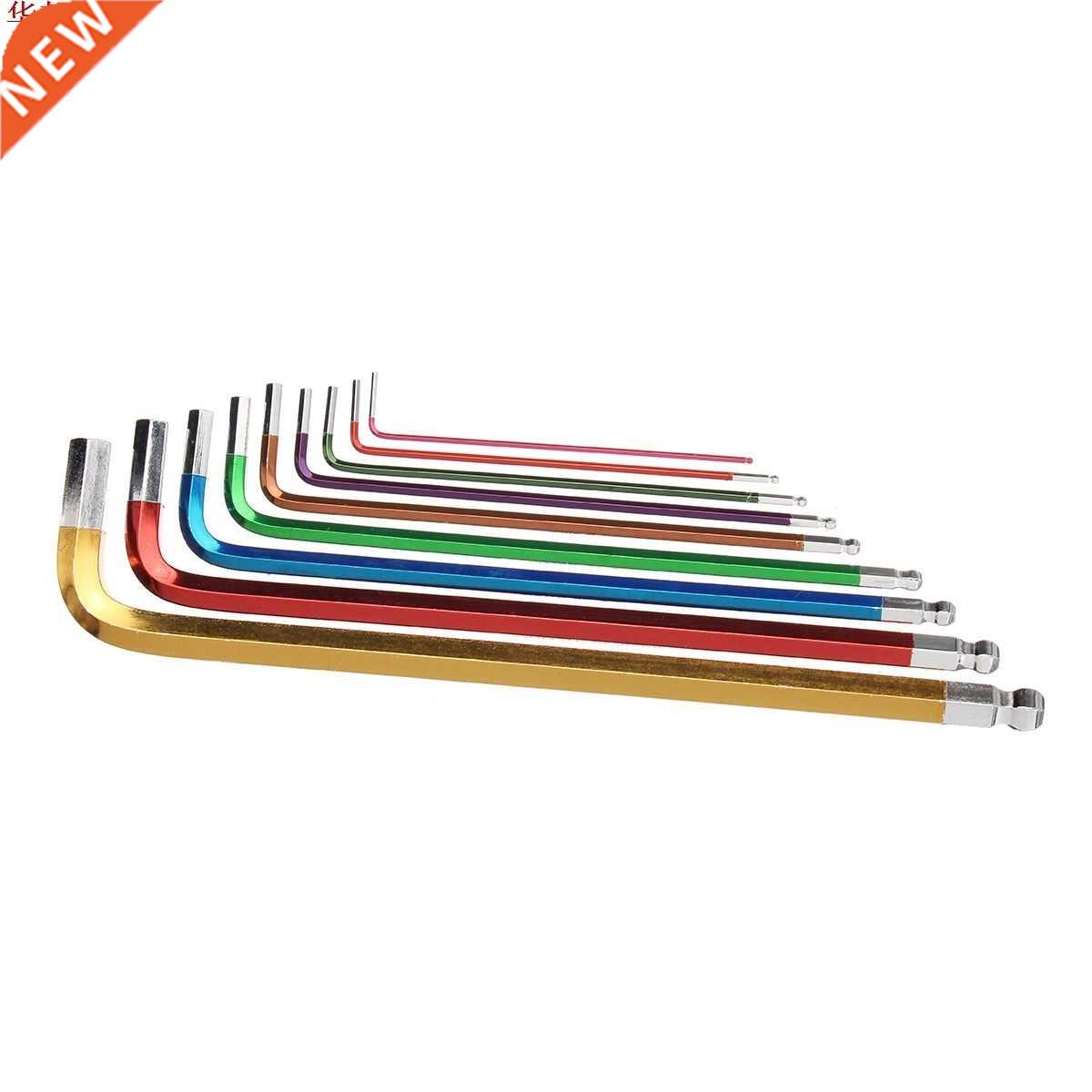 9Pcs 1.5mm - 10mm Ball Ended Hex Allen Key Wrench Set Torque