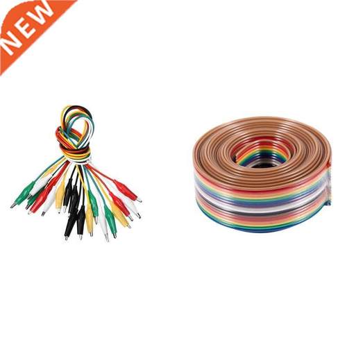 10Pcs 5-Colors Double Ended Allgator Clps Test Lead Jumper