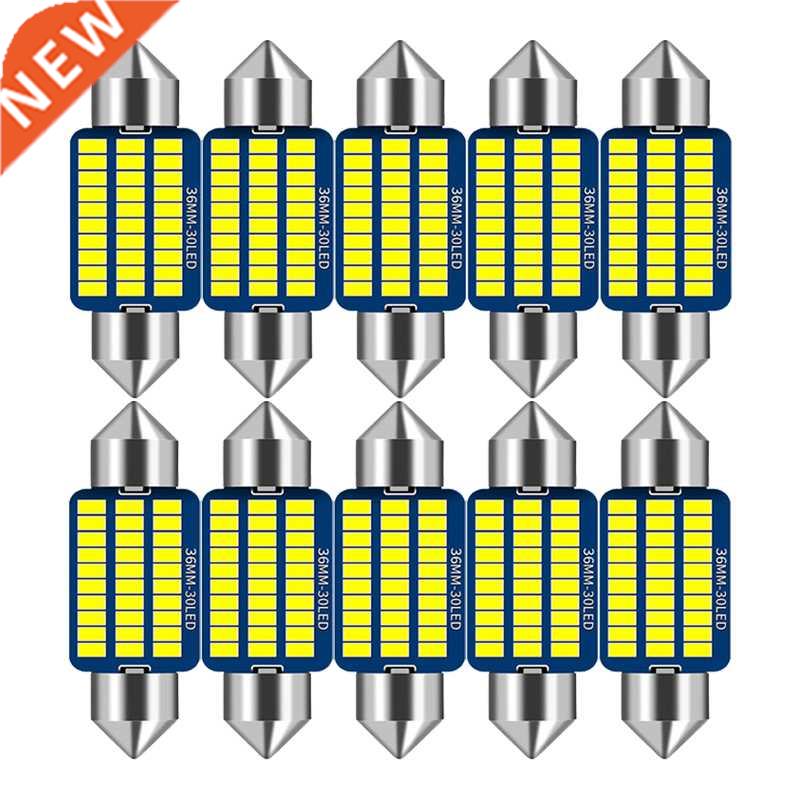 10 PCS Car LED Bulb Canbus C10W C5W LED Festoon 31mm 36mm 39