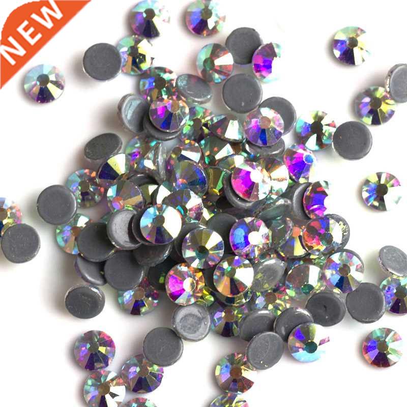 AAAAA Clear AB Crystal Hot Fix Rhinestone Glass Strass Hotfi