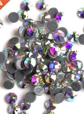 AAAAA Clear AB Crystal Hot Fix Rhinestone Glass Strass Hotfi
