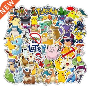 50pcs Cartoons Pikachu Stickers Anime Pokemon Stikers Skate