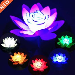 Lotus Floating Light Battery Flower LED Operated Waterproof