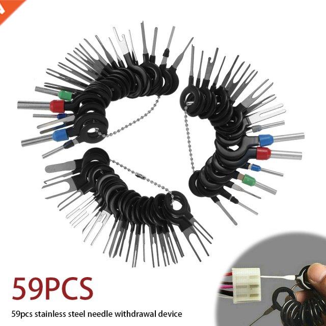 59pcs Car Terminal Removal Kit Wiring Crimp Pin Connector Ex