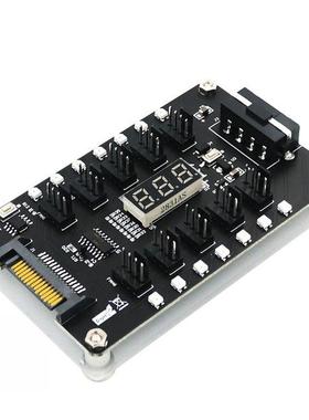 12V 3/4 Pn PC Coolng Cooler Fan Regulator Spltter Compute