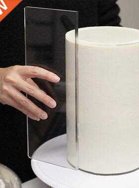 Transparent Cake Cream Scraper Rectangular Acrylic Cake Maki