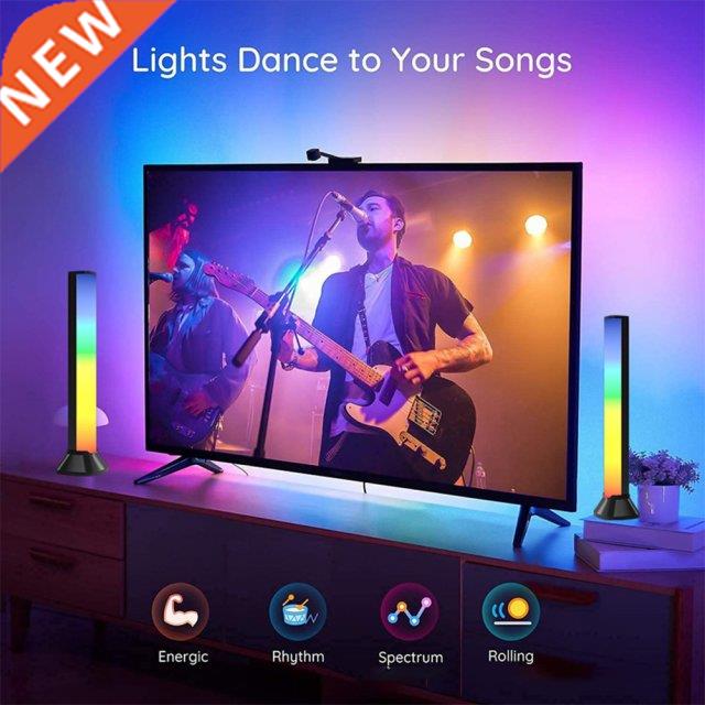 Remote Control Music 2 Sets 5V Colorful Tube RGB LED Pickup