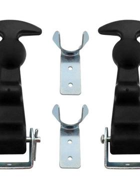 2Packs 4.7 Inch T-Handle Draw Latches With Brackets, Rubber