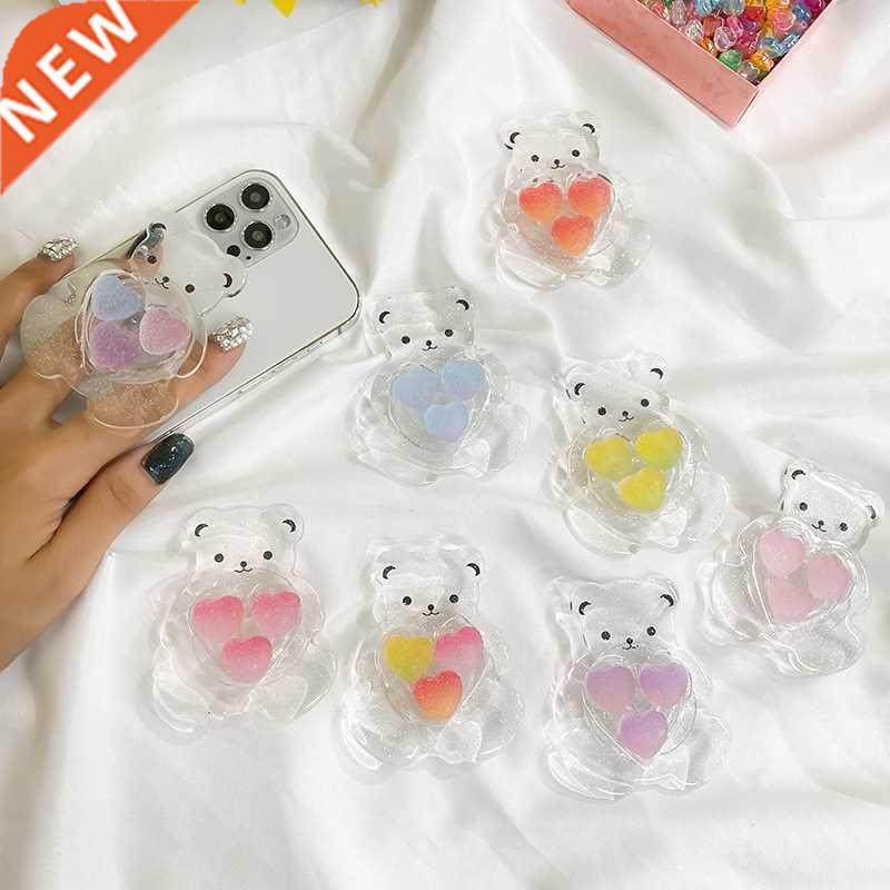 3D Cute Colorful Crystal Bear Grip Tok Korea Phone Holders S