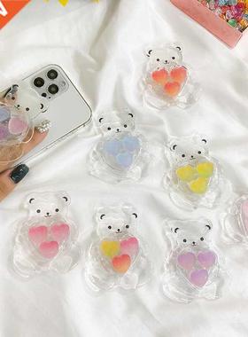 3D Cute Colorful Crystal Bear Grip Tok Korea Phone Holders S
