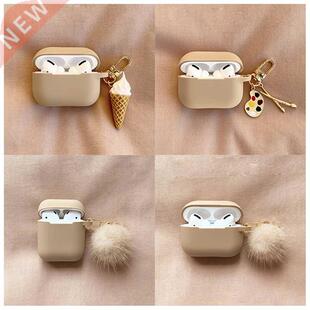 Cute Pend AirPods Cream Ice Palette Case For fundas