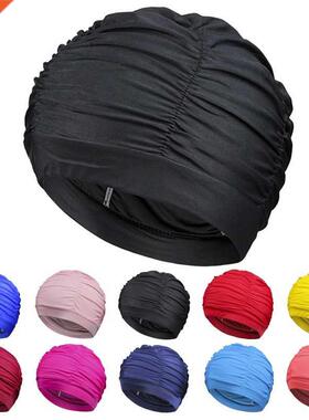 New Women Swimming Cap Girl Long Hair Bathing Swimming Caps