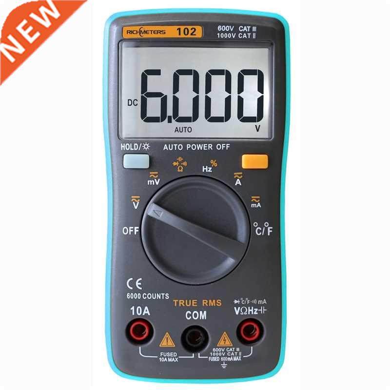 RICHMETERS RM102 Multifunction Digital Multimeter AC/DC Volt