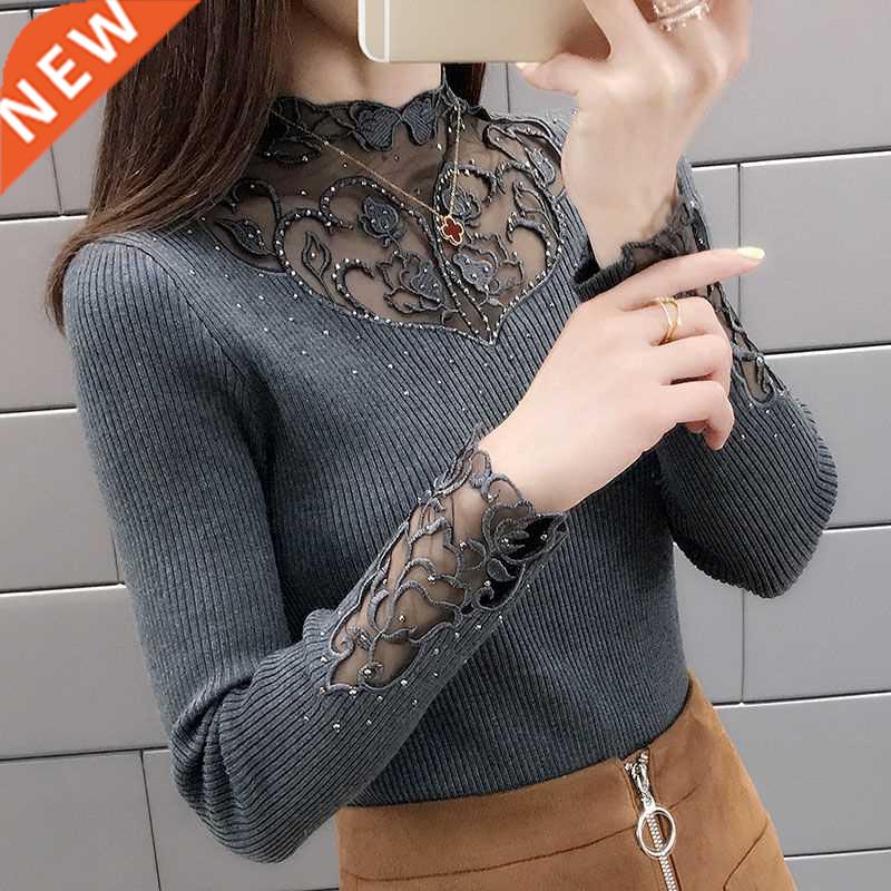 Woman Sweaters Chandails Knitwear Slim T-shirt Women's Fall