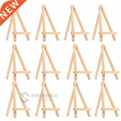 *12PCS Kids Mini Wooden Easel Art Painting Name Card Stand D