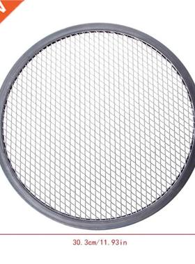 Aluminum Mesh Grill Pizza Screen Round Baking Tray Net Kitc