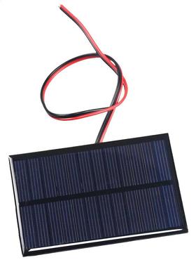 1PCS 6V 0.6W Solar Panel With 30CM Wire Mini Solar System DI