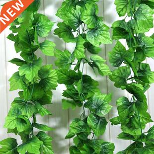 green Leaf Fake Artificial Foli Vine Ivy Plants 2.4M Garland