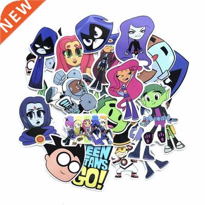26Pcs/lot American Comic Teen Titans Go ers Snowboard Lapto
