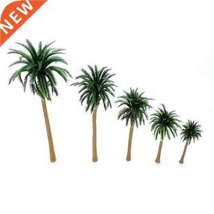 10Pcs Plastic Coconut Palm ree Miniature Plant Pots Bonsai C
