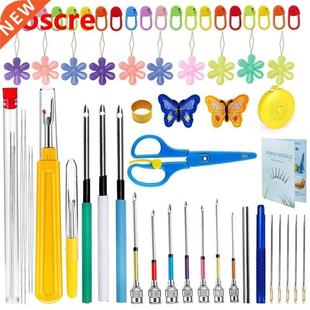 59 PCS Stitching Punch Needle Punch Needle Embroidery Kit wi