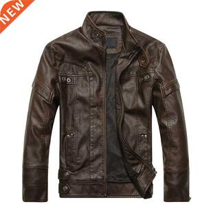 leather brand New motorcycle men arrive jacket