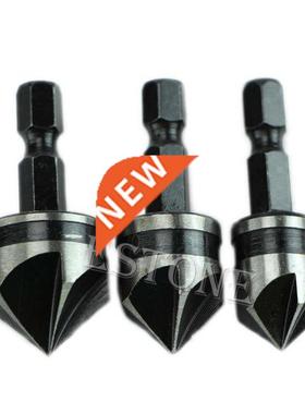 3pc 12mm 16mm 19mm Countersink Bore Set 1/4 Hex Shank Wood