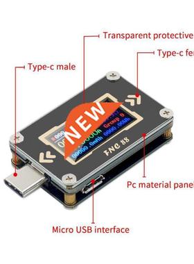 Type-C Voltmeter USB-C Ammeter 2 Way Current Voltage Meter P