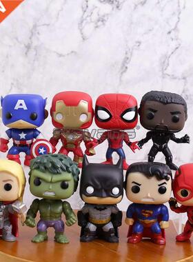 Super Heroes Figure Toys 9pcs/set Captain America Iron Man