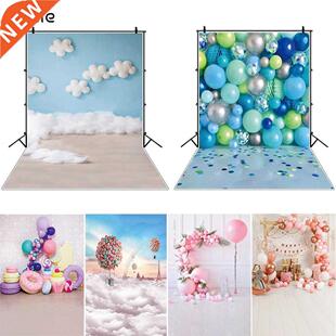 Yeele Newborn Baby Birthday Party Ballon Bear Floor Photogra