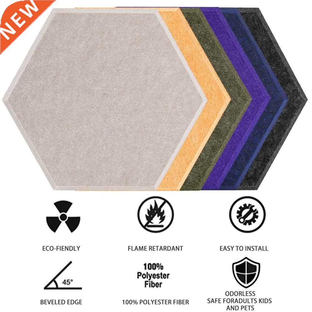 acoustic panel absorption 6 pcs soundproofing wall stickers