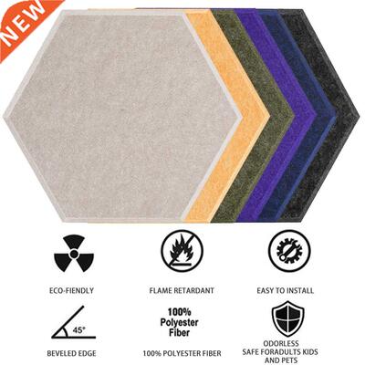 Acoustic Panel Absorption 6 Pcs Soundproofing Wall Stickers