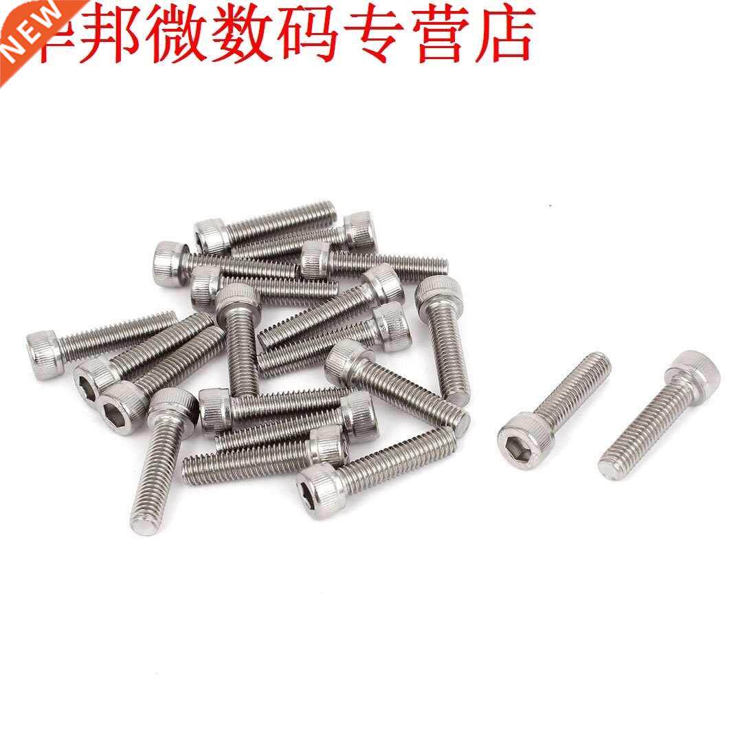 M6x25mm Hex Hex Schroeven Hoofd Sleutel Bouten 20PCS