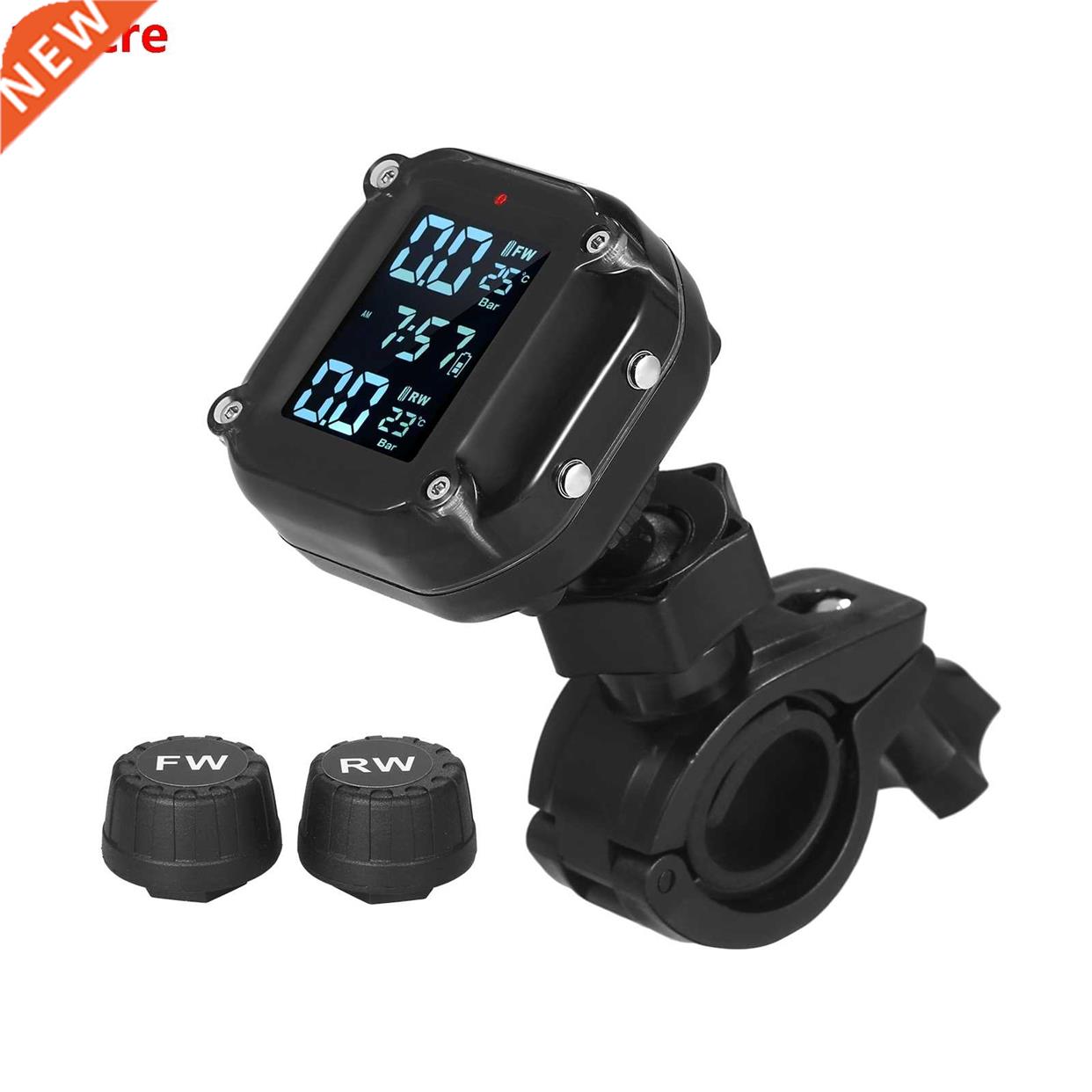 Waterproof Motorcycle Tire Pressure Monitoring System 7 Alar
