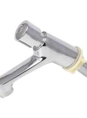 Auto Self Closing Water Saving Tap Bathroom Basin Cold Fauce