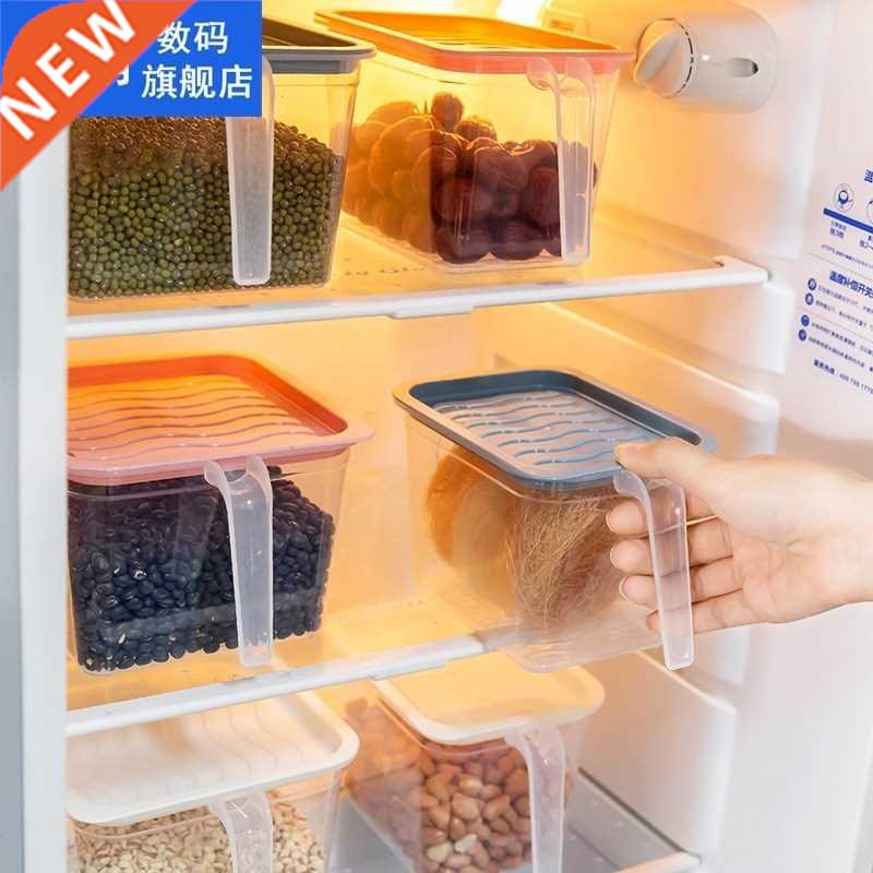 Transparent PP Refrigerator Storage Box Grains Beans Storage