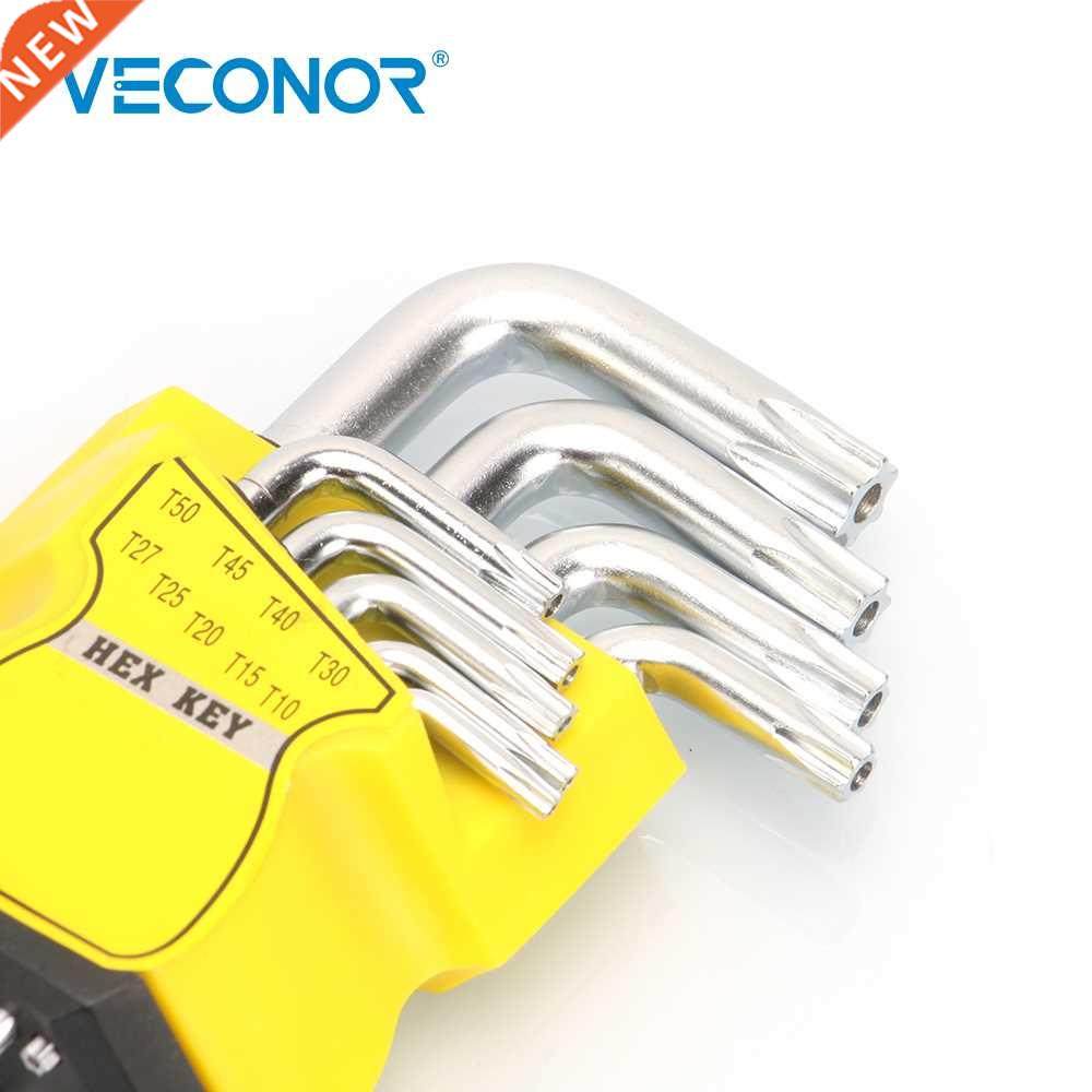 9Pcs Set Durable Metric Short Arm Torx Chrome Vanadium Key S